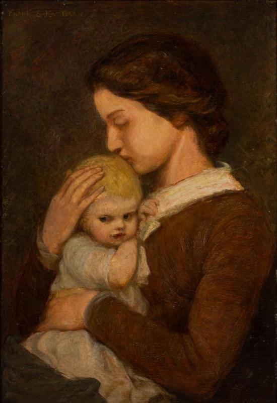 Young Mother Artwork by Frank Samuel Eastman