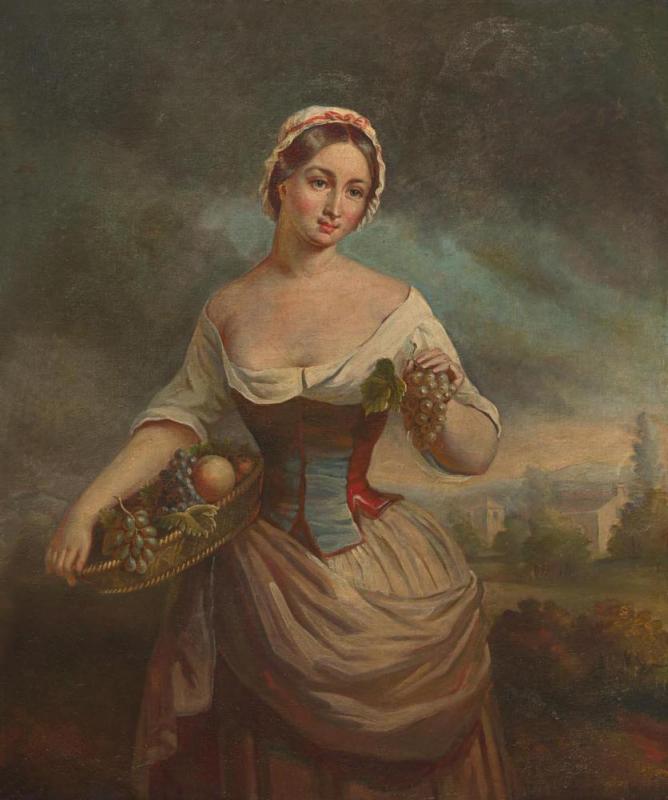 Portrait Of A Young Woman, Circa 1820-1835 Artwork by Edward Peticolas
