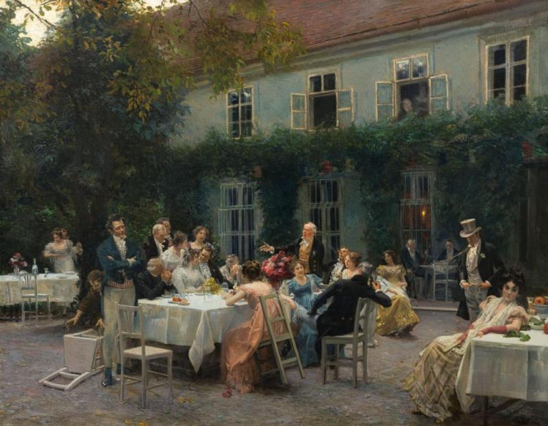 Alt Wiener Hochzeit, C. 1899 Artwork by Hans Temple