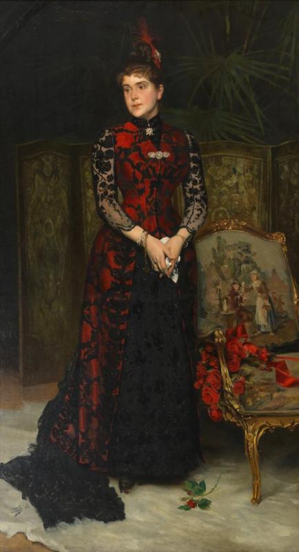 Louise Wagner, Wife Of The Architect Otto Wagner, 1888 Artwork by Hans Temple