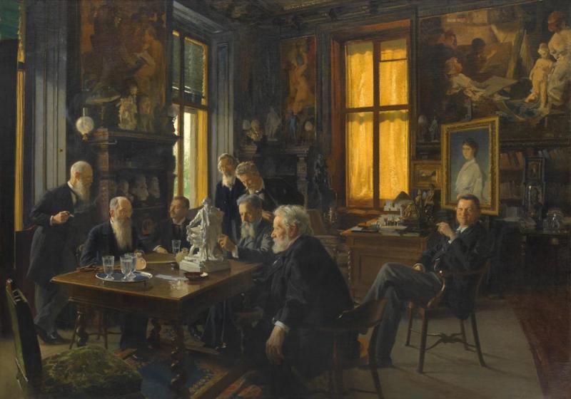 Meeting Of The Makart Monument Committee In The Makart Room Of The Palais Dumba, 1897 Artwork by Hans Temple