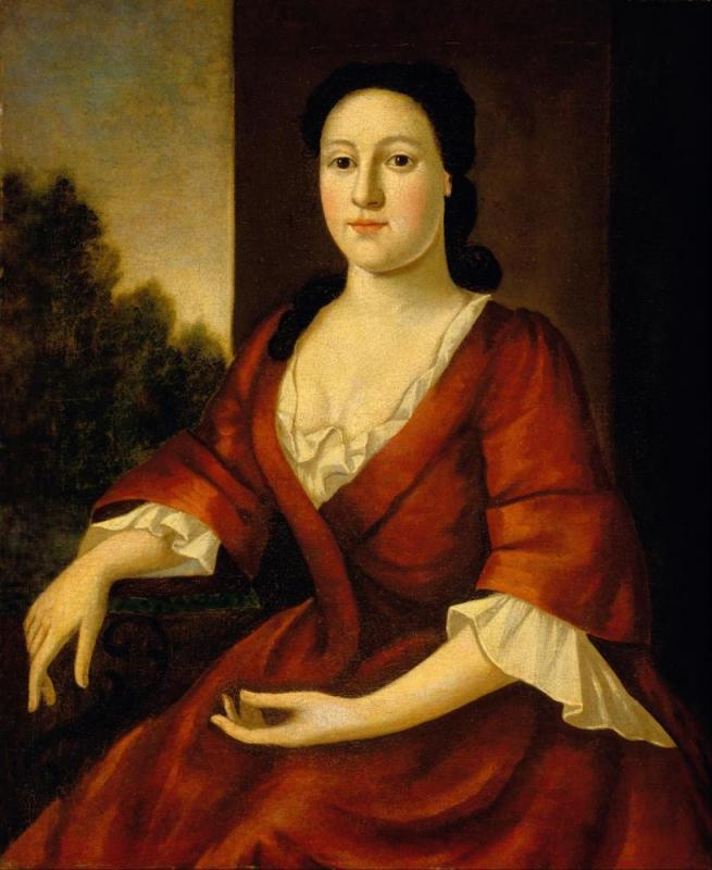 Portrait Of Priscilla Brown, Mrs. John Greenleaf, Born 1725, 1748 Artwork by John Greenwood
