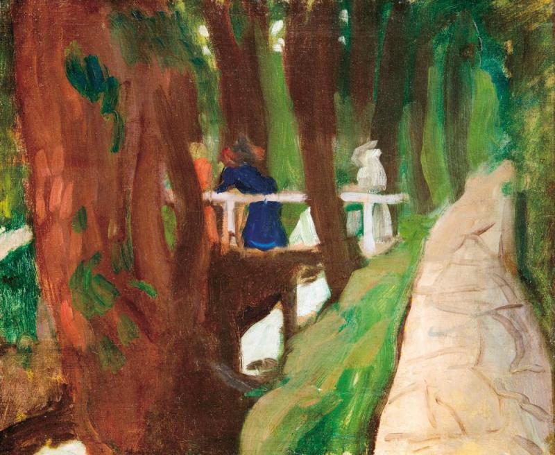 Brook With A Bridge, 1912 Artwork by Károly Ferenczy