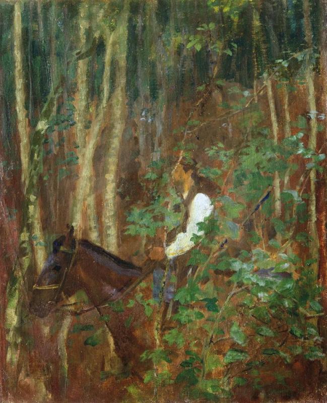 The Three Magi (study, King On A Horseback I) Artwork by Károly Ferenczy