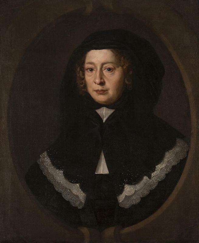 Portrait Of A Woman With A Black Hood, 1660 Artwork by Mary Beale