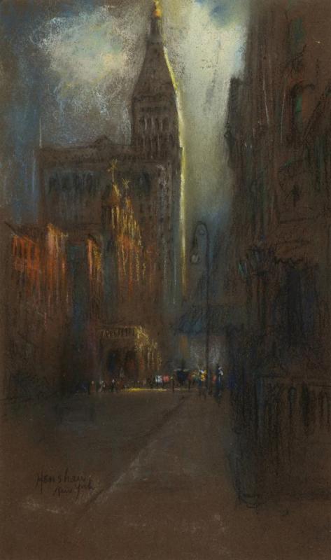 New York, C. 1925 Artwork by Glen Cooper Henshaw