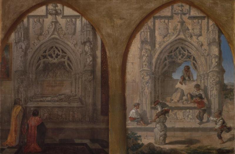 Ayer Y Hoy, 1863 Artwork by Cecilio Pizarro