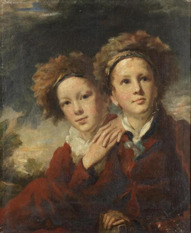 Portrait Of Two Boys Artwork by George Watson