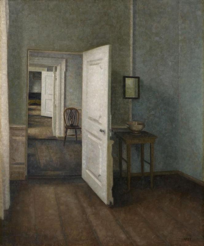 Interior, 1914 Artwork by Vilhelm Hammershøi