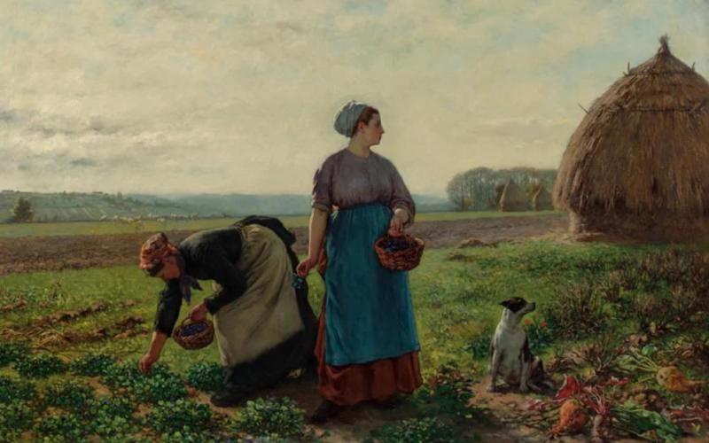 Cueilleuse De Violettes Artwork by Frédéric Théodore Lix