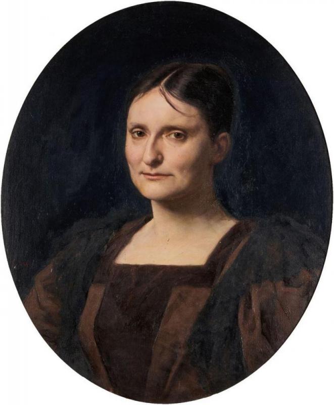 Portrait Of A Woman Artwork by Frédéric Théodore Lix