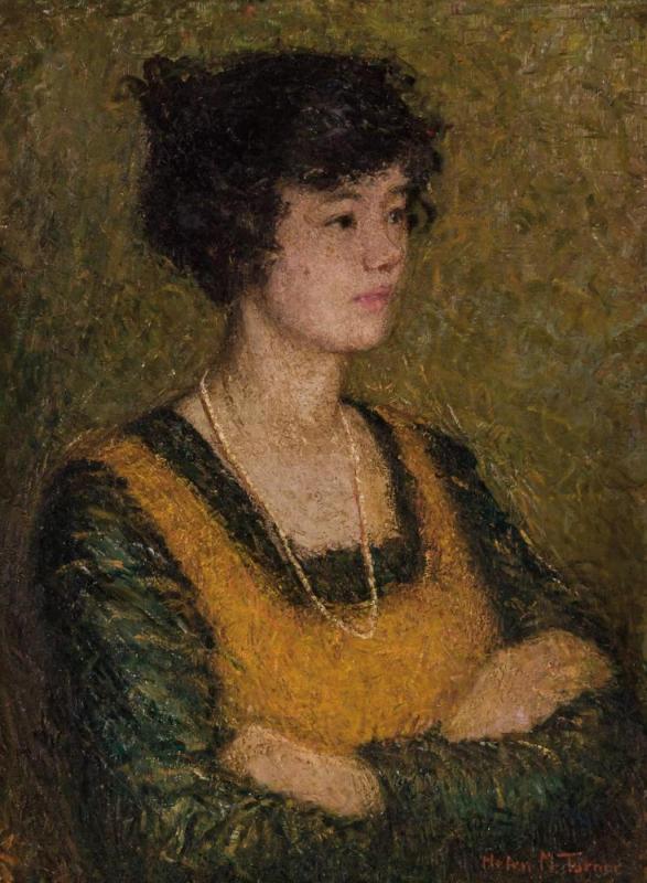 Portrait Of A Newcomb College Artist Artwork by Helen M. Turner