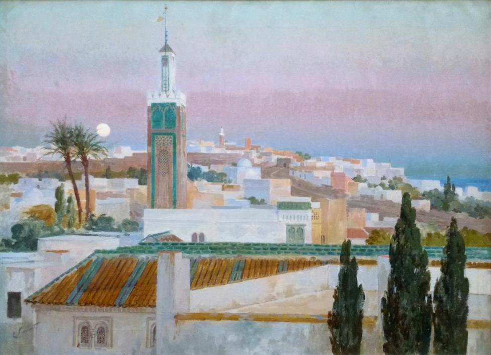 Tangier At Dusk, 1914 Artwork by Enrique Simonet Lombardo
