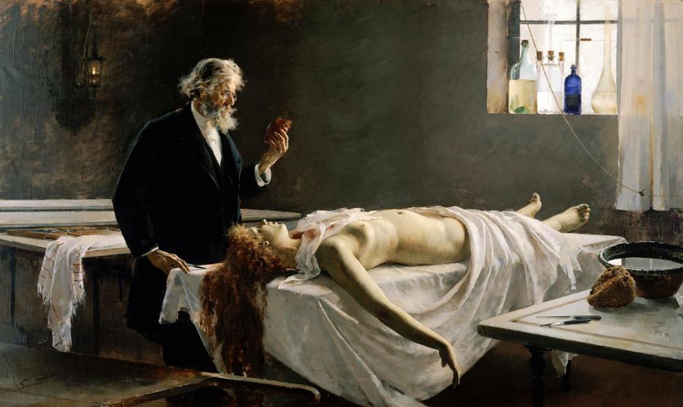 The Autopsy, 1890 Artwork by Enrique Simonet Lombardo