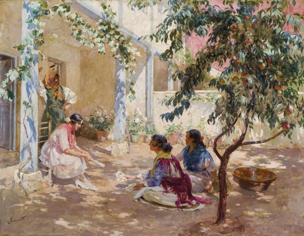 The Fortune Teller, 1915 Artwork by Enrique Simonet Lombardo