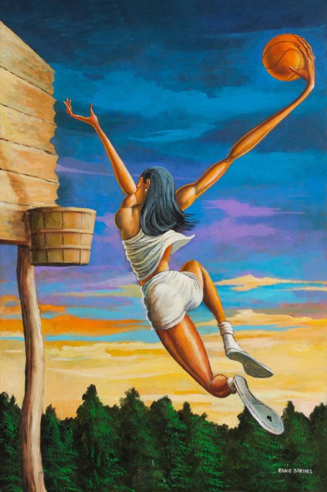 The Dunk Artwork by Ernie Barnes