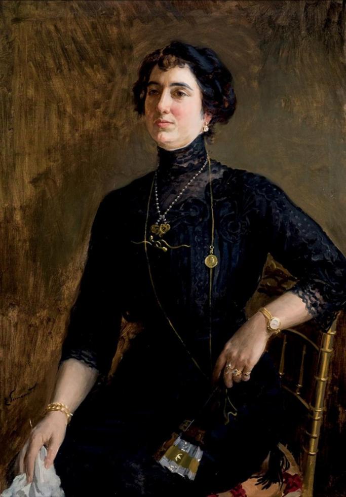 Portrait Of A Lady Artwork by Enrique Simonet Lombardo