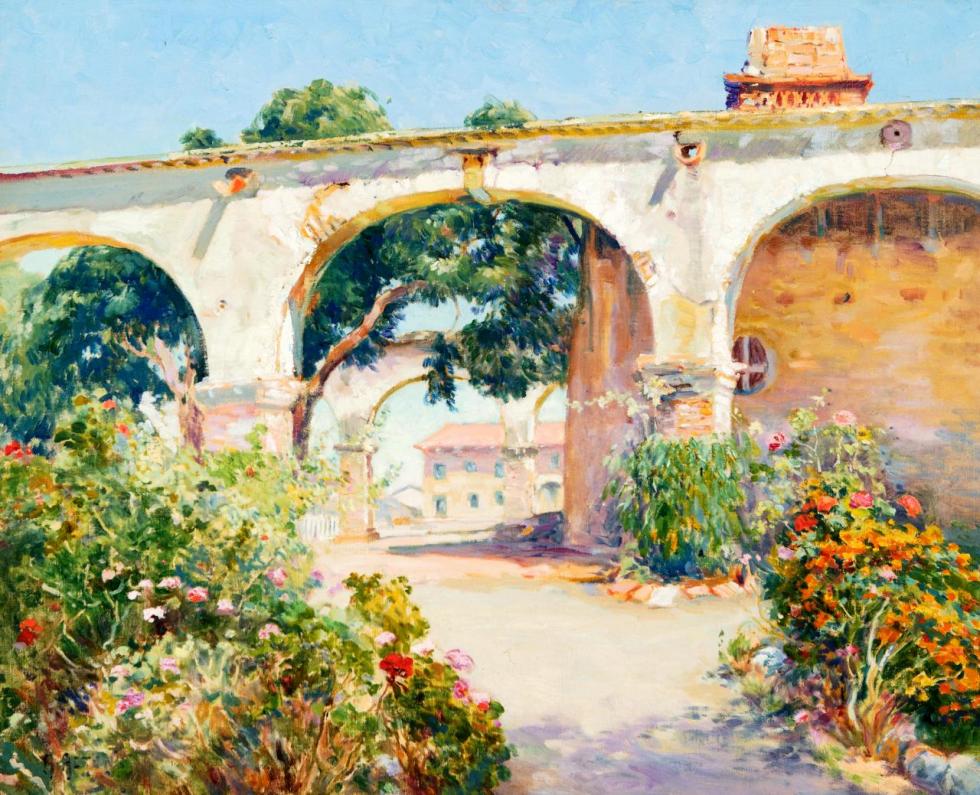 Mission San Juan Capistrano, C. 1934 Artwork by Mathias J. Alten
