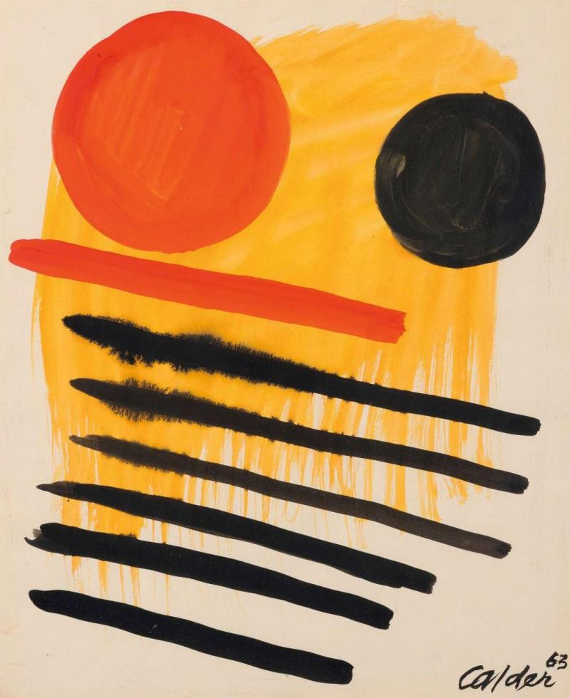 Seven Lines, 1963 Artwork by Alexander Calder